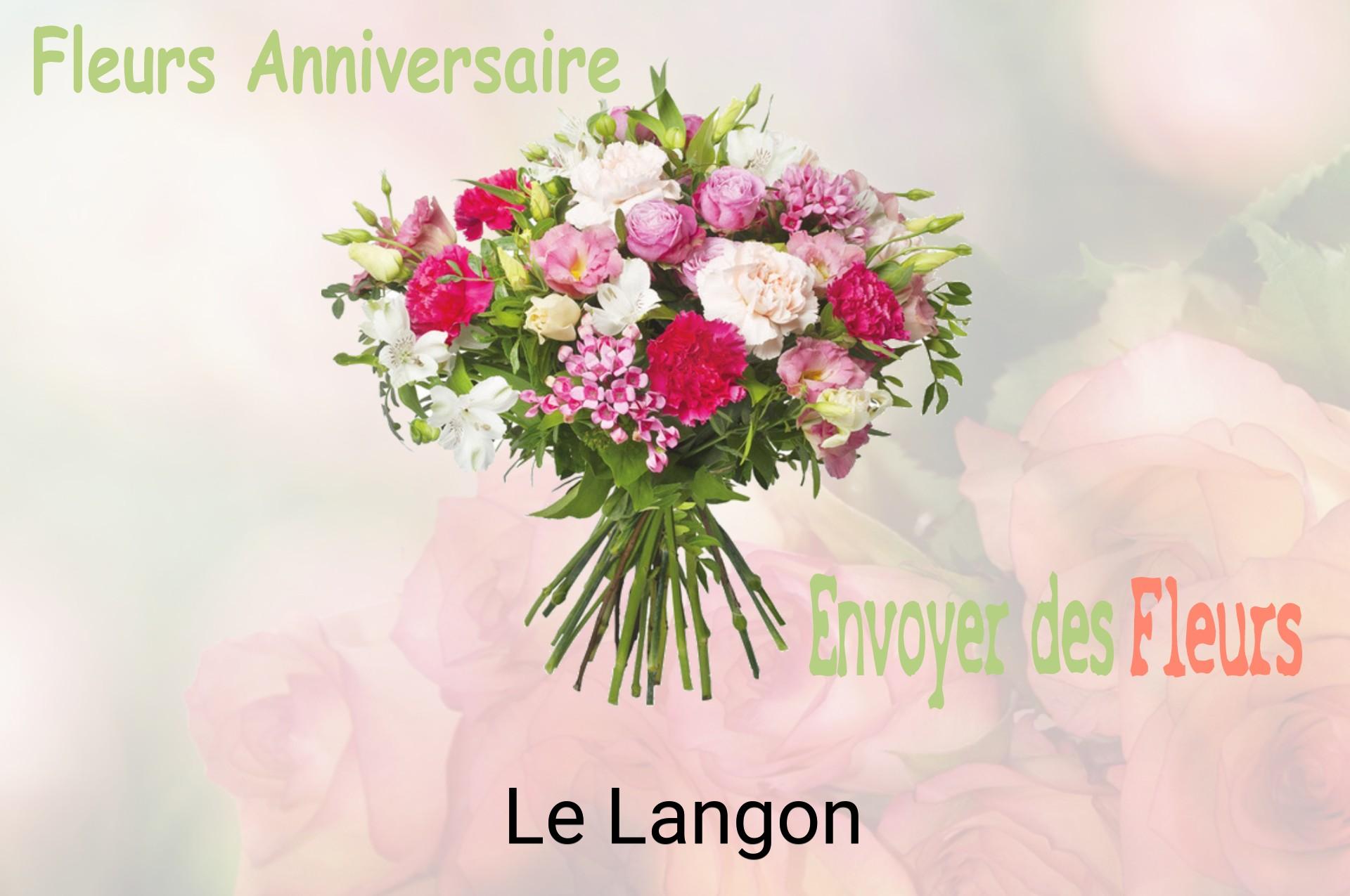 Bouquet de fleurs d’anniversaire livré à Le Langon