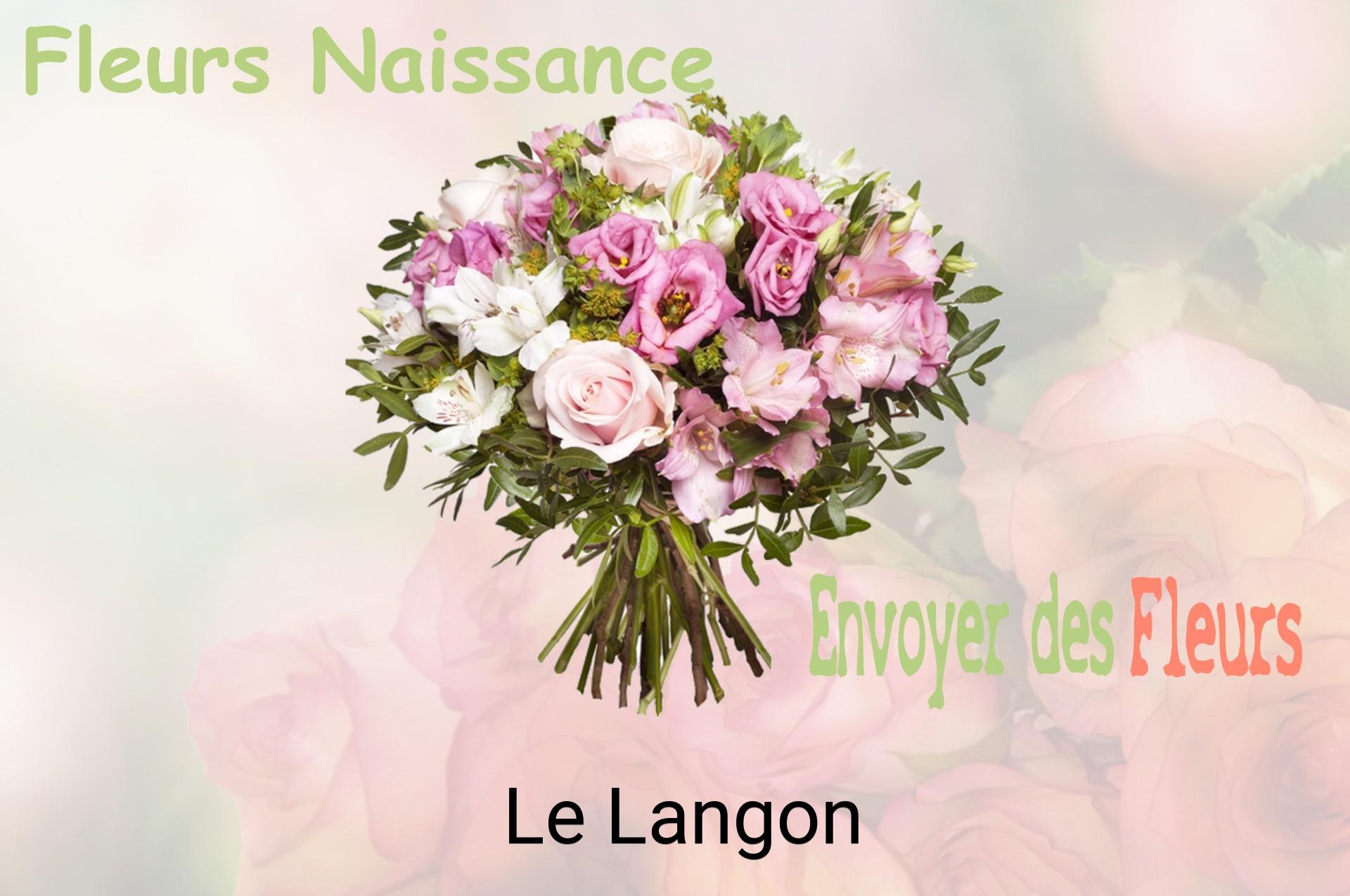 Bouquet de fleurs de naissance livré à Le Langon
